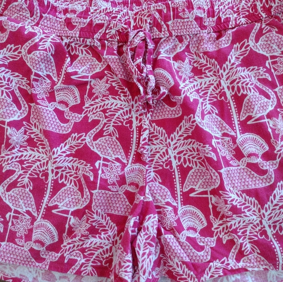 VINEYARD VINES women's Linen Blend bright pink whale 3" shorts - S - Picture 6 of 8